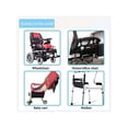 thumbnail image 4 of Deago Wheelchair Side Bag Walker Bag Rollator Universal Organizer Pockets Wheelchair Scooter Side Bag for Sundries Wallet Snacks Storage Parts (Black), 4 of 9