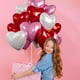 thumbnail image 3 of Globos Villorem 15 Pzs 18" Corazón de Papel Metálico para Fiesta de San Valentín, 3 of 7