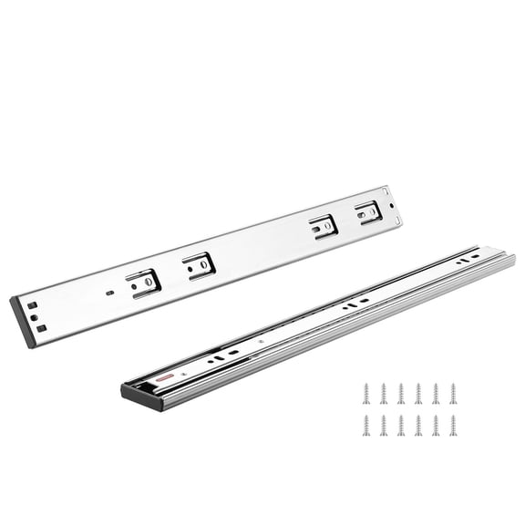 6-Pack 22 Inch Soft-Close Drawer Slides - Full Extension Ball Bearing Glides, 100 Lbs Load, Side Mount Kitchen Cabinet Runners