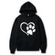 thumbnail image 3 of Gibobby Sudadera mujer, Sudadera de manga larga para mujer, dobladillo largo, bloque de color, con capucha y cordón(Negro,CH), 3 of 5