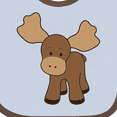 thumbnail image 4 of Inktastic Cute Moose Boys or Girls Baby Bib, 4 of 4