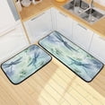 thumbnail image 7 of Coolnut Kitchen Rug Set of 2, Watercolor Dragonflies Cushioned Anti-Fatigue Kitchen Mat Non Slip Washable Floor Mat Comfort Standing Mats for Office, Home, Laundry Room Home Decor Gifts, 7 of 7