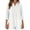 White, variant on Bibifish Womens Tshirts Fashion Solid Color Lapel V Neck Loose Split Hem Soft Breathable Spring Summer Office Commute Trendy Tshirts