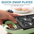 thumbnail image 4 of Aroma Swap & Flip Waffle Maker, New, 4 of 9