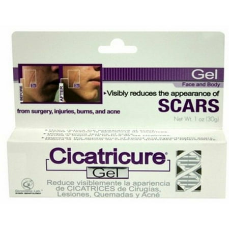 Cicatricure Face & Body Scar Diminishing Gel, 1 oz (Pack of 2)