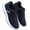 Black, variant on AUDeals Unisex Platform Mesh Walking Shoes Slip On Lightweight Breathable Casual Sneakers Gym Travel Work Shoes