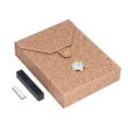 thumbnail image 3 of Humidor de cigarros marrón, caja de soporte para cigarros de 20 piezas de capacidad con higrómetro, pegatina de pegamento para humidificador para regalo de almacenamiento de cigarros, 3 of 5