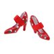 thumbnail image 3 of Sandalias de Miniatura Hugo para muñecas 1/12 Color rojo, 3 of 8
