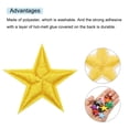 thumbnail image 4 of Uxcell Small 5 Star Iron on Patches Embroidered Sew Patches for Clothing 1.14x1.14" Pack of 15 Yellow, 4 of 7