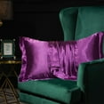 thumbnail image 2 of IPEWLEX Satin Silk Pillowcase for Hair and Skin, Standard Size with Hidden Zipper, Soft and Breathable for a Cool Sleep, 2 of 7