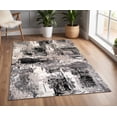 thumbnail image 6 of 4' X 6' Black Gray and Beige Abstract Area Rug, 6 of 8