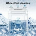 thumbnail image 2 of Simenmax Ice Maker, Portable Countertop Icemaker Machine, Self Cleaning Quiet 2 Sizes Bullet Cubes Makers, 9 Cubes in 6 Mins, 26lbs/24Hrs with Ice Scoop, Basket for Home Kitchen Party,Black, 2 of 8