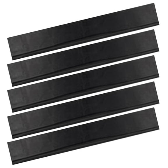 HONMEET 5-Pack Rubber Squeegee Replacement Blades for Window and Shower Cleaning, Flexible Black Design