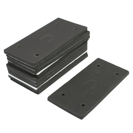 

10 Pcs Foam Replacement Sander Back Pad Sanding Machine Mat Black