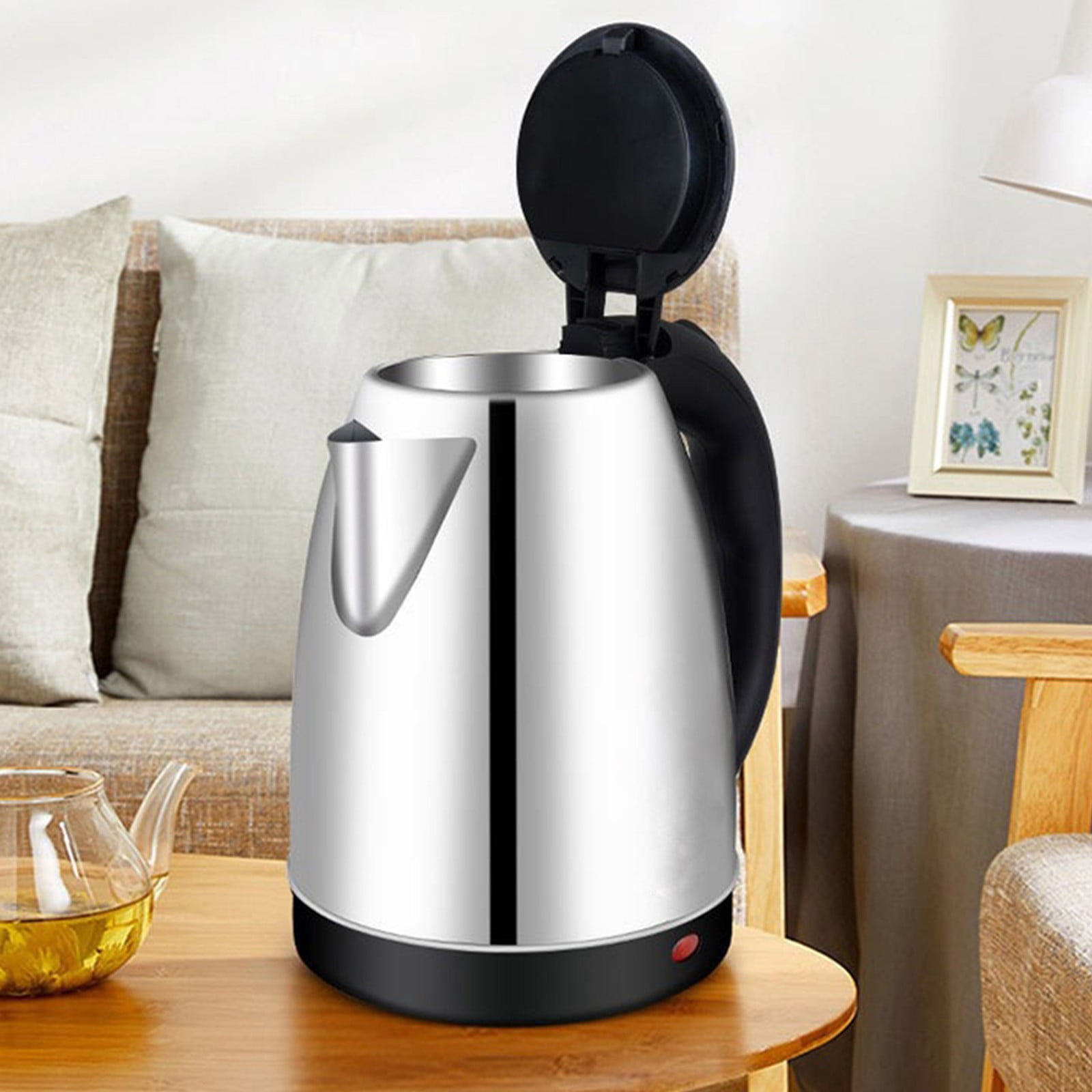 Swiftyle 2 Pcs Stainless Steel Electric Kettle Fast Boil Auto Shut Off Safe Home Kitchen Appliance Hot Water Pot for Tea Coffee(2L)