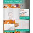 thumbnail image 4 of No Hook Shower Curtain with Snap in Liner, Halloween Skeleton Pumpkin Ghost Candy Graffiti Hotel Shower Curtains for Bathroom, Washable Shower Curtain Liner Set with Mesh Top Window, 72"x84", 4 of 6