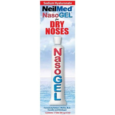 NeilMed Nasoge Drug-Free Salinel Drip Free Dry Nose Gel, 1oz, 3-Pack