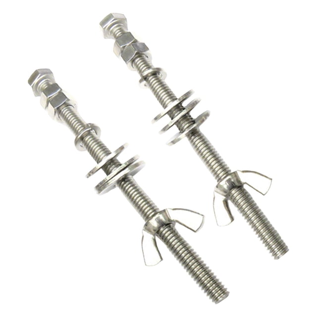 2x Tuercas de Ala de Mariposa para Buceo, Tornillos Duraderos de Mariposa para Buceo, Tornillo de Sujeción Portátil, Tornillos Largos para Equipo de E kusrkot Tornillo de tuercas de mariposa