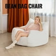 thumbnail image 3 of Bean Bag Chair,Big Bean Bag Chairs for Adults with Filling,Lazy Floor Chair with Back Support,Memory Foam Sofa with Armrests Giant Beanbag Chair for Bedroom Livingroom, 3 of 8
