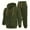 #200-Army Green, variant on Yusimy Men's Solid Color 2-Piece Hoodie Set Long Sleeve Pocket Pullover Sweatshirt & Pants Casual Sports