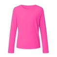 thumbnail image 4 of Girls Long Sleeve Athletic Shirts - Active Sports Casual Tees Crew Neck Running Workout Tops with Thumb Holes, 4 of 4