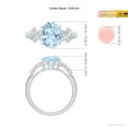 thumbnail image 3 of ANGARA Natural 2.2 ct Aquamarine Criss Cross Ring with Diamonds in 925 Sterling Silver for Women (Size-10x8mm) | March Birthstone, Anniversary, Jewelry Gift for Women | Natural Aquamarine Ring, 3 of 7