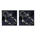 thumbnail image 1 of Colgantes Jumpingount mujer Collares de perlas de imitación en capas Negro 2piezas, 1 of 1
