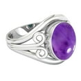 thumbnail image 3 of Natural Amethyst Women Jewelry 925 Sterling Silver Ring, 3 of 10