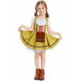 thumbnail image 2 of Godom Little Girls Dress Short Sleeve Dress Cotton Casual Spring Summer Applique Dresse Tween Dresses, 2 of 5