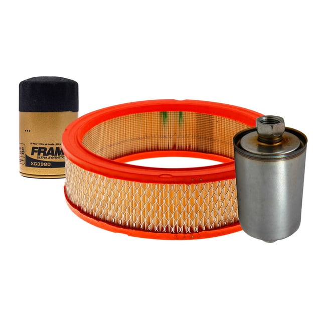 Kit De Filtro De Aire, Filtro de Aceite Sintético y Filtro de Combustible 3 PIEZAS Compatible con Gmc S15 V6 4.3L DE 1988 A 1990