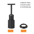 thumbnail image 3 of Unique Bargains E14 Socket Ring Removal Tool T Type with Lamp Shade Socket Rings Black 10 Pack, 3 of 6