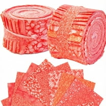 40Pcs Jelly Roll Fabric Strips for Quilting and Sewing, 2.6" x 20" Precut Fabric for Crafting, Valentine's Day Holiday Fabric