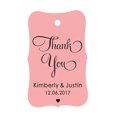 thumbnail image 1 of 100 PCS Thank You Custom Made Hang Tags Personalized Wedding Favor Gift Paper Tags, 1 of 1