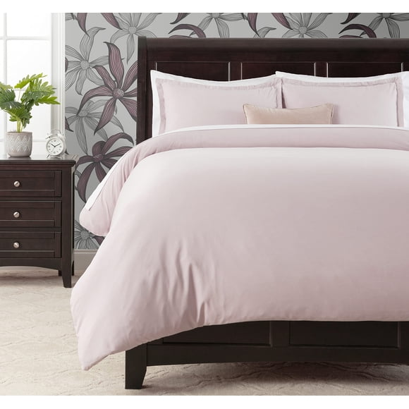 Chanasya Premium Solid Duvet Cover Set - Duvet Cover (68†x 90â€) & 1 Pillow Sham (20†x 26â€) - 2-Piece Set - Rose Dust, Twin Size