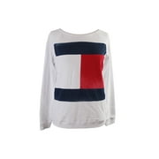 Tommy Hilfiger White Flag Raglan-Sleeve Sweatshirt M