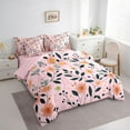thumbnail image 3 of Castle Fairy Children Teens Adults Pink Flowers Bedding Comforter Set 7 Pieces,Chic Floral Blossoms Full Bedding Set Lightweight,Spring Garden Fitted Sheet Flat Sheet,Super Cozy Room Decor, 3 of 8