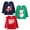 23GLT06, variant on Little Girl Long Sleeve Shirts Christmas Ruffle Pink Red Unicorn Graphic Cotton Casual Crewneck Jersey Tunic T-Shirts 3 Packs Sets 5T