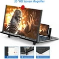 thumbnail image 2 of 20" Screen Magnifier for Cell Phone,3D Magnifying Projector Screen Enlarger Expander for Movies, Videos, and Gaming,Foldable Phone Stand with Screen Amplifier, Compatible with All Smartphones, 2 of 14