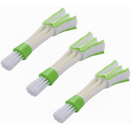 

Egebert 3PCS Cleaning Brush Window Blind Duster Car Air Vent Cleaner Automotive Air Conditioner Brush Dust Collector Cleaning Cloth Tool for Keyboard Window Shutters Shadow Jalousie Home Kitchen 3PCS