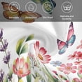 thumbnail image 6 of Pink Flowers Cloth Napkins, Spring Floral Butterfly Elegant Pastoral Washable and Reusable Dinner Napkins Set of 2, Table Napkin for Kitchen Party Birthday Wedding Hotel Housewarming 20"x20", 6 of 9