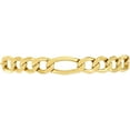 thumbnail image 3 of 10k Yellow Gold 8.5mm Lite Figaro Chain Link Necklace, 3 of 4