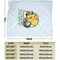 thumbnail image 3 of Delaware A Valley University Fleece Blanket, Very Soft Microfiber Flannel Blanket for Couch Warm and Cozy for All Seasons, 3 of 6