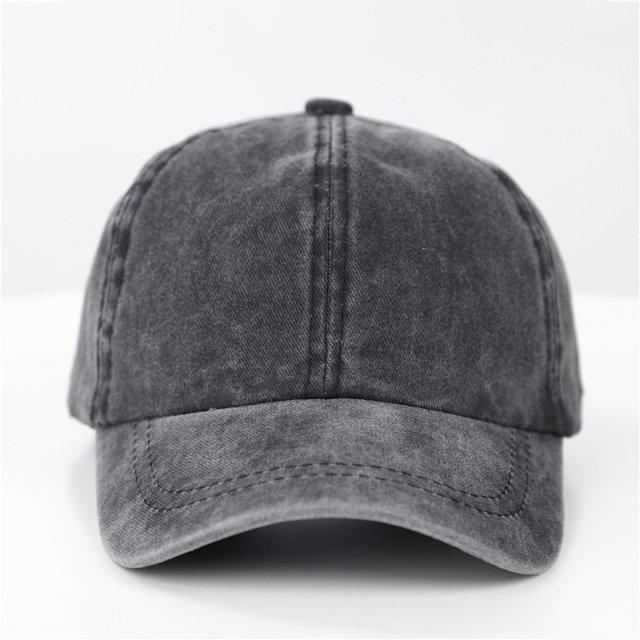 Custom DIY logo dad hat vintage cotton baseball cap for men Unisex sports hat kid and adult adjustable Washed denim trucker hatPrint Logo&Adult(56-58cm) Gao Jinjia LED
