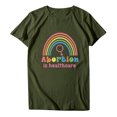 thumbnail image 4 of Chemises "Abortion is Healthcare" pour Femmes Été Col Rond Imprimé Lettre Blouse Basique Décontractée Manches Courtes Tunique Tops, 4 of 7