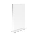 thumbnail image 4 of FixtureDisplays 1PK 11 x 17" Support de Panneau Acrylique Transparent pour les Dessus de Table, Menu de Panneau de Photo de Cadre de Tente de Table Vertical, Insert Inférieur 11193-2-11X17 Décoller le film Protecteur (Blanc) avant Utilisation., 4 of 8