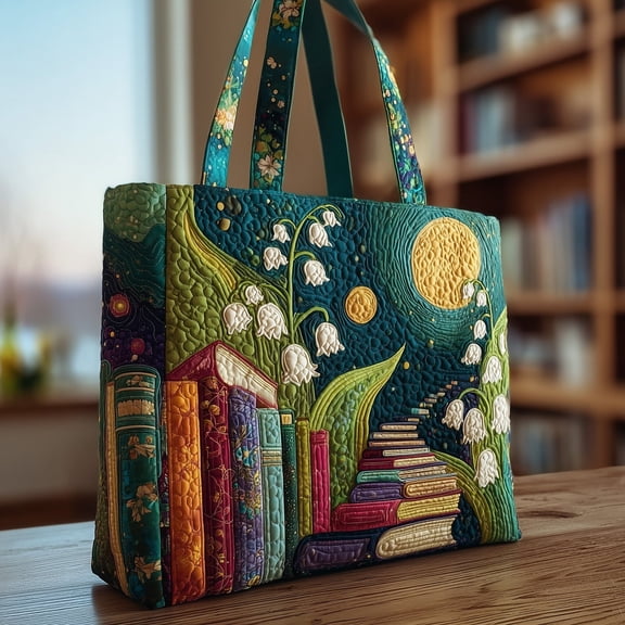 Lily Of The Valley Quilted Tote Bag