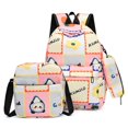 thumbnail image 1 of AMERTEER Cartoon Print Backpack Lightweight Bookbag Multifunctional Backpack (Light Pink), 1 of 2