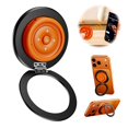 thumbnail image 1 of Magnetic Phone Grip for Gym & Desk, Removable Cell Phone Holder Kickstand with Remote Control Slot, Double-Sided Strong Magnet Stand for iPhone & Android Cases, Zinc Alloy Design, 1 of 8