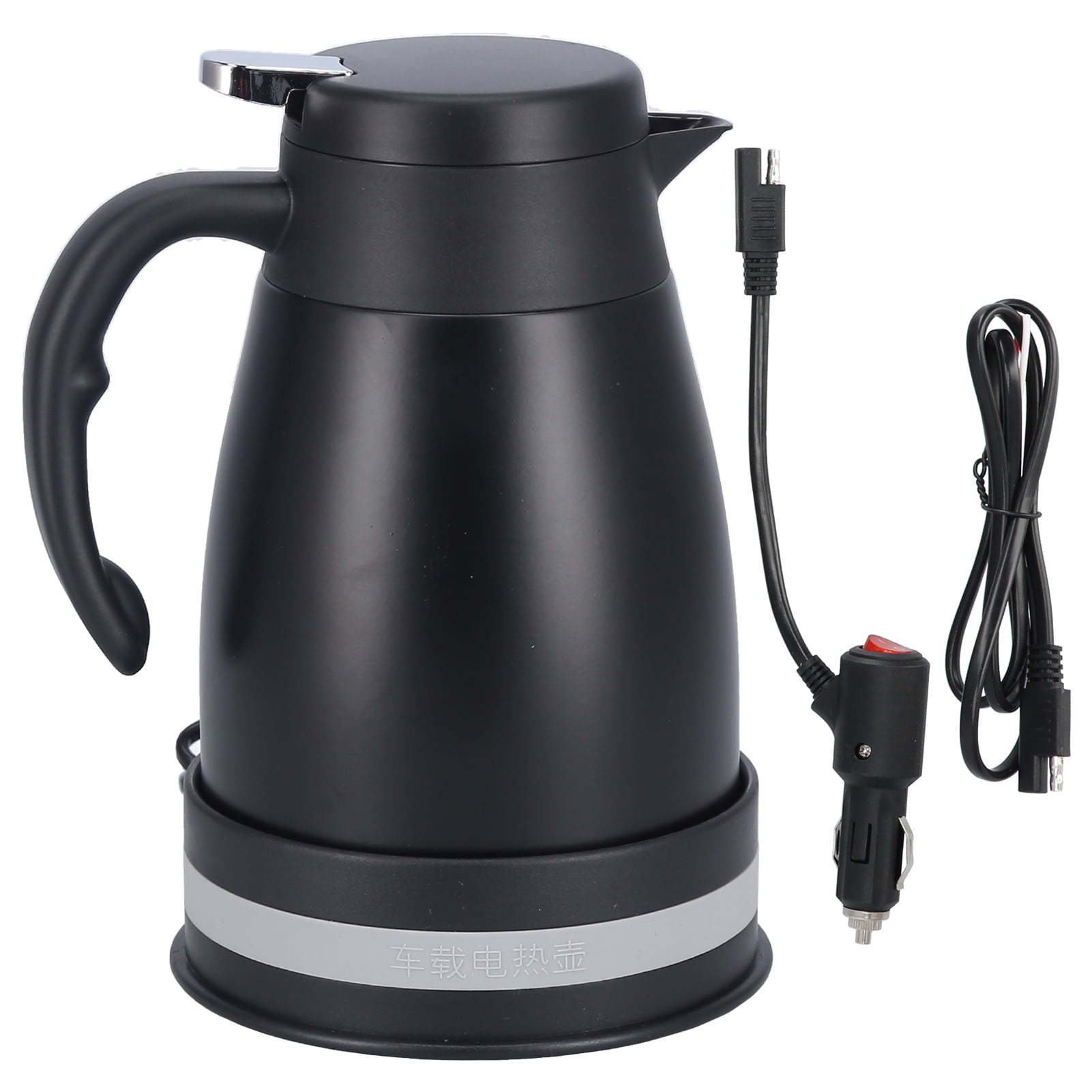 1300ml 24V car electric kettle stainless steel car kettle boiler cigarette  lighter heating kettle mug electric travel warmer DC electric car teapot  portable tea coffee water heater[Schwarz] - Walmart.com
