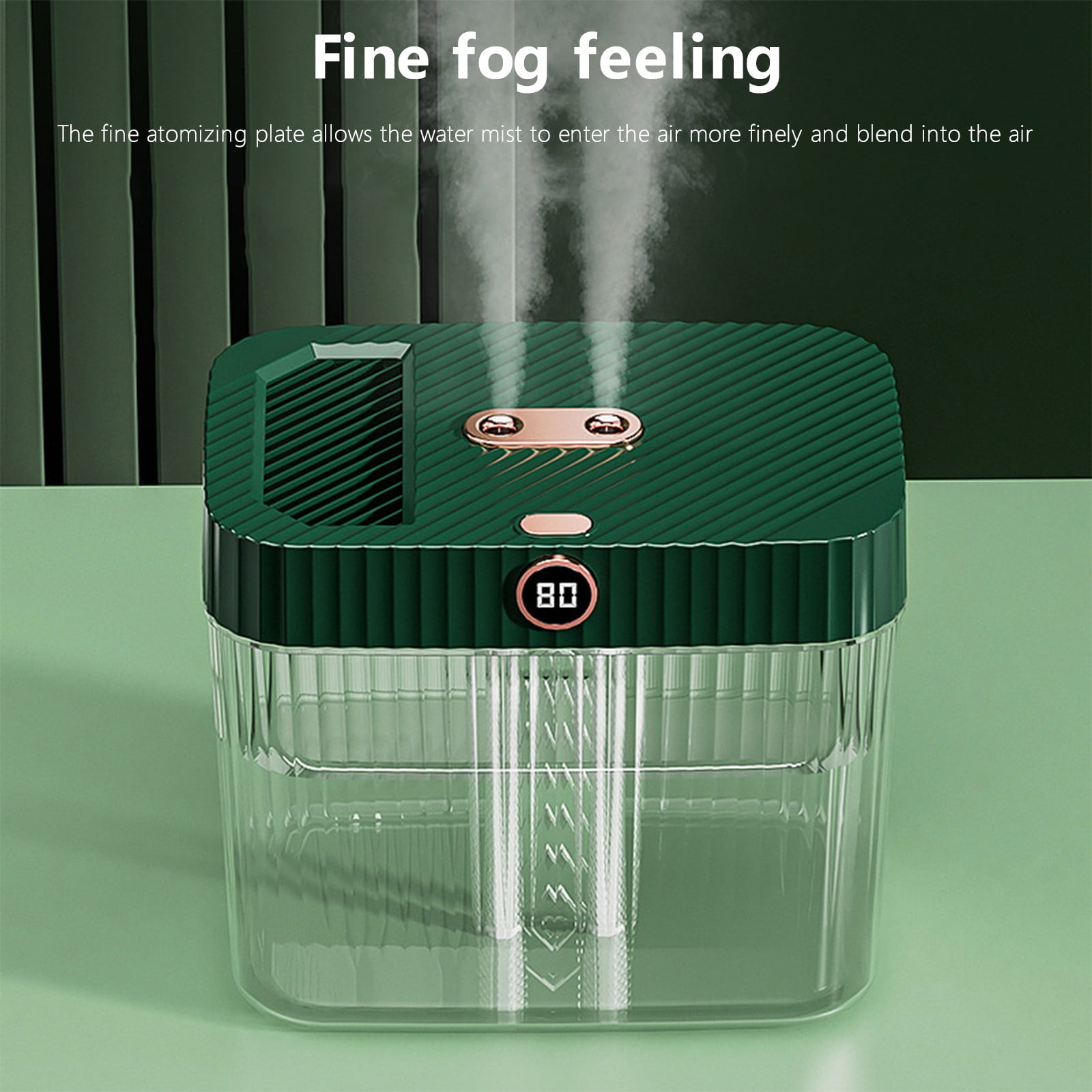 Oggfader Humidifier for Room Humidifiers For Bedroom 5L Cool Mist Humidifiers With Remote Control & Nightlight Large Capacity Humidifier Auto Shut For Baby Room Home Plants Green